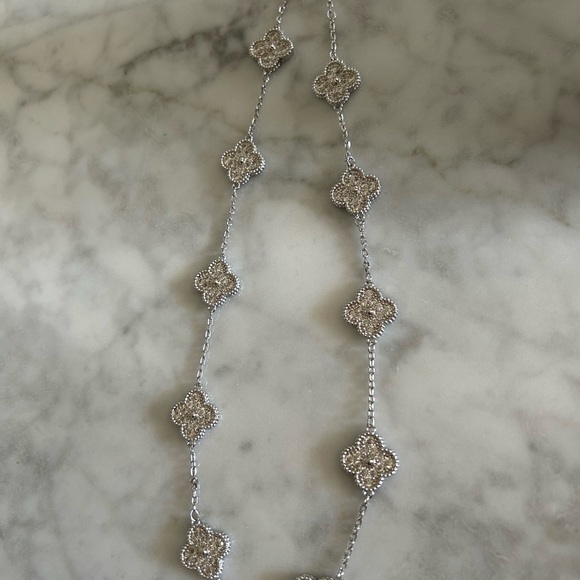 Check out my closet for other listings! 10 motif silver & crystal neckla… - Picture 3 of 4